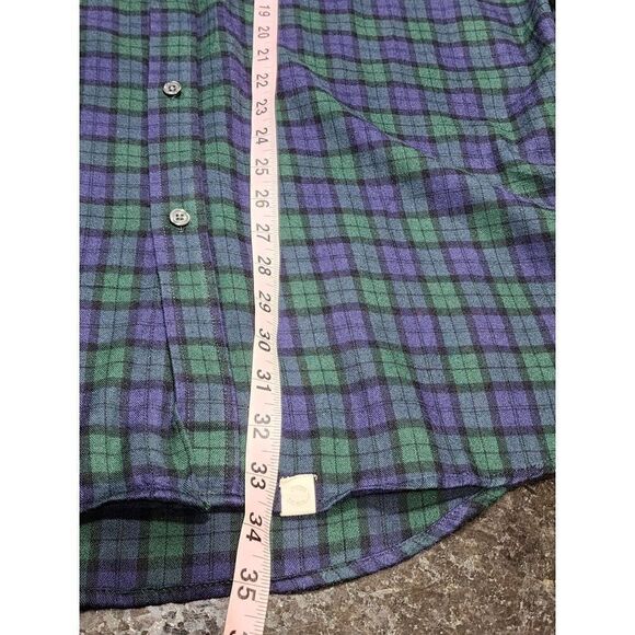 FIVE FOUR Nick Wooster 2XL Blue/Green Plaid NWT Long Sleeve Button Down Shirt - Picture 9 of 12